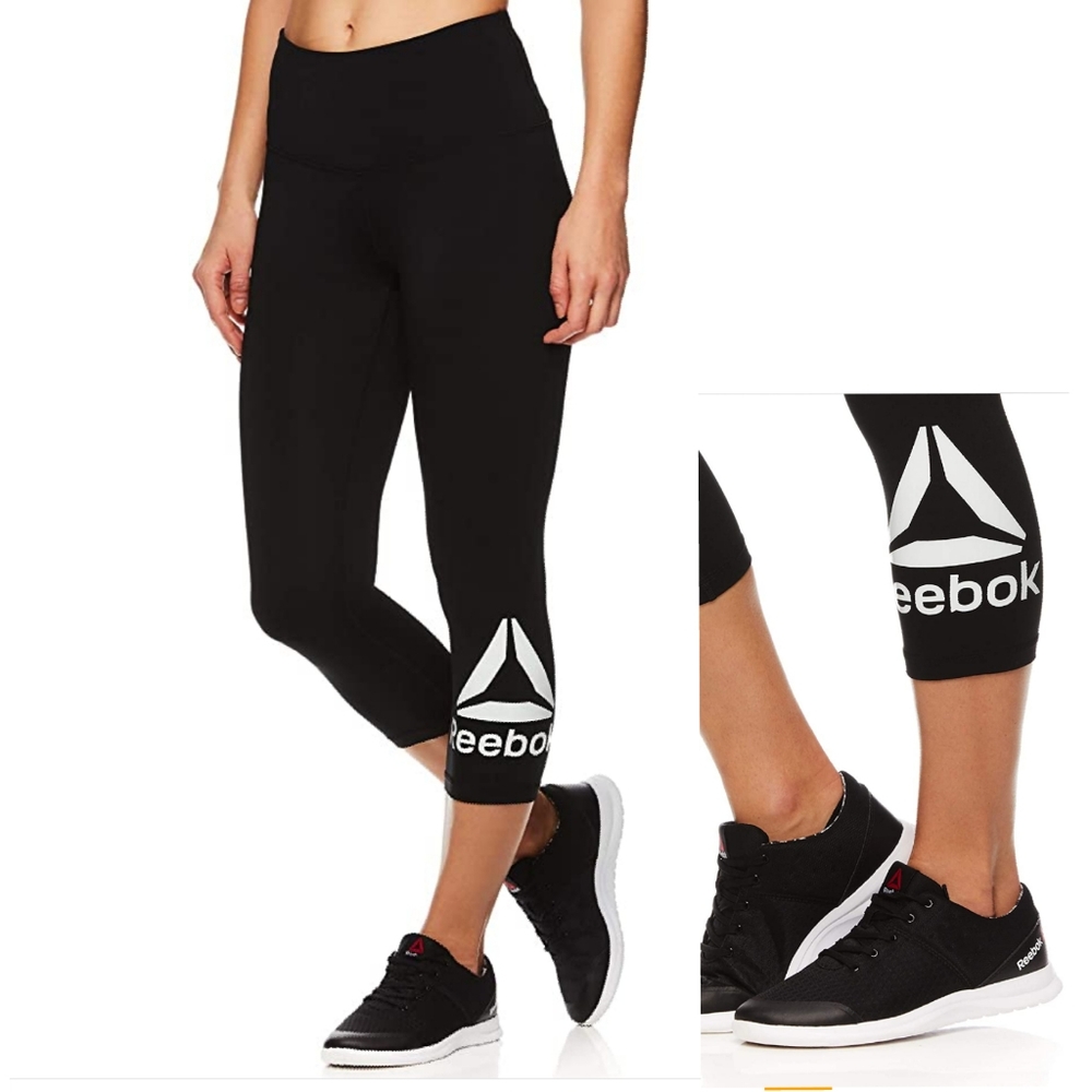 💖NEW💖Black Reebok Speedwick🖤 Cropped Leg Legging